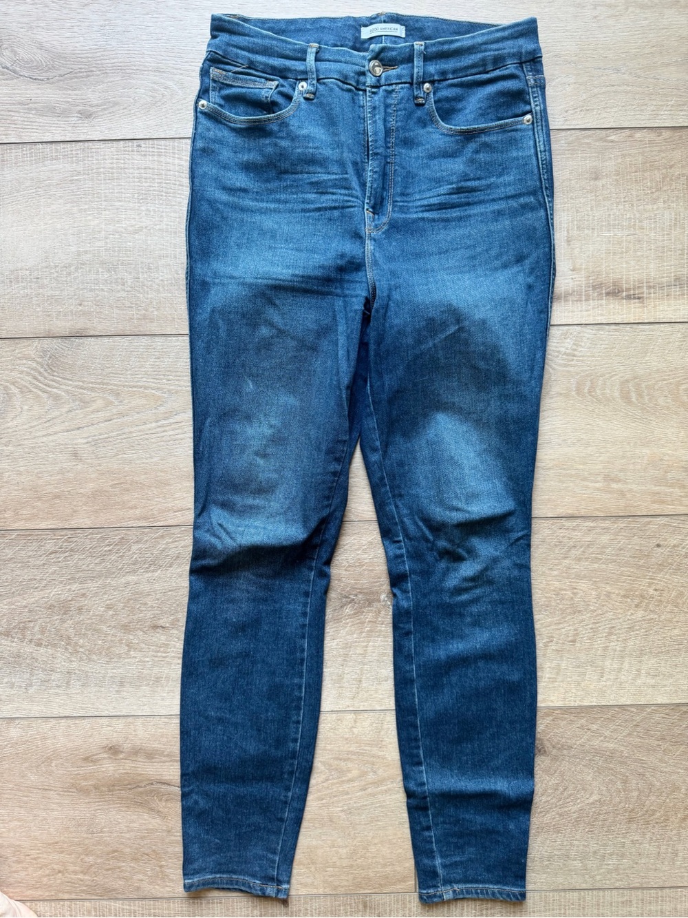 Good American Indigo High-Rise Skinny Jeans